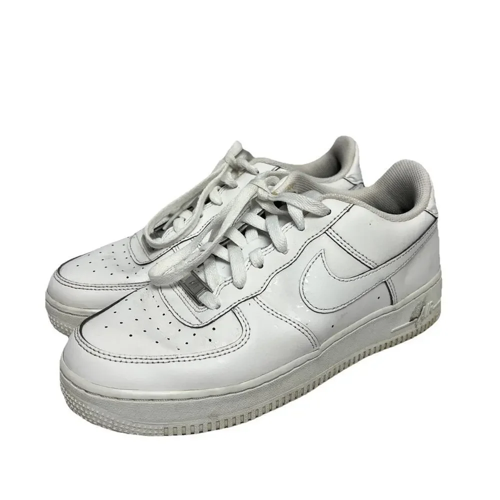 Nike Air Force 1 Low Triple White Youth Size 6.5 Y 314192 117